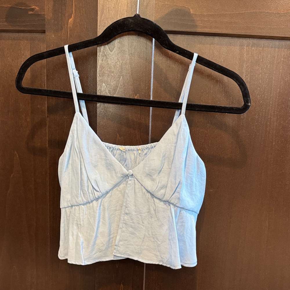Light Blue Spaghetti Strap Top